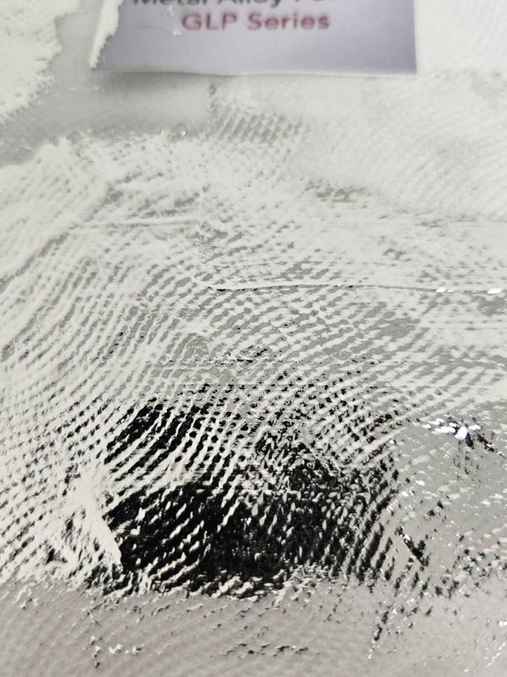 Macro view of GMAP metal alloy paste